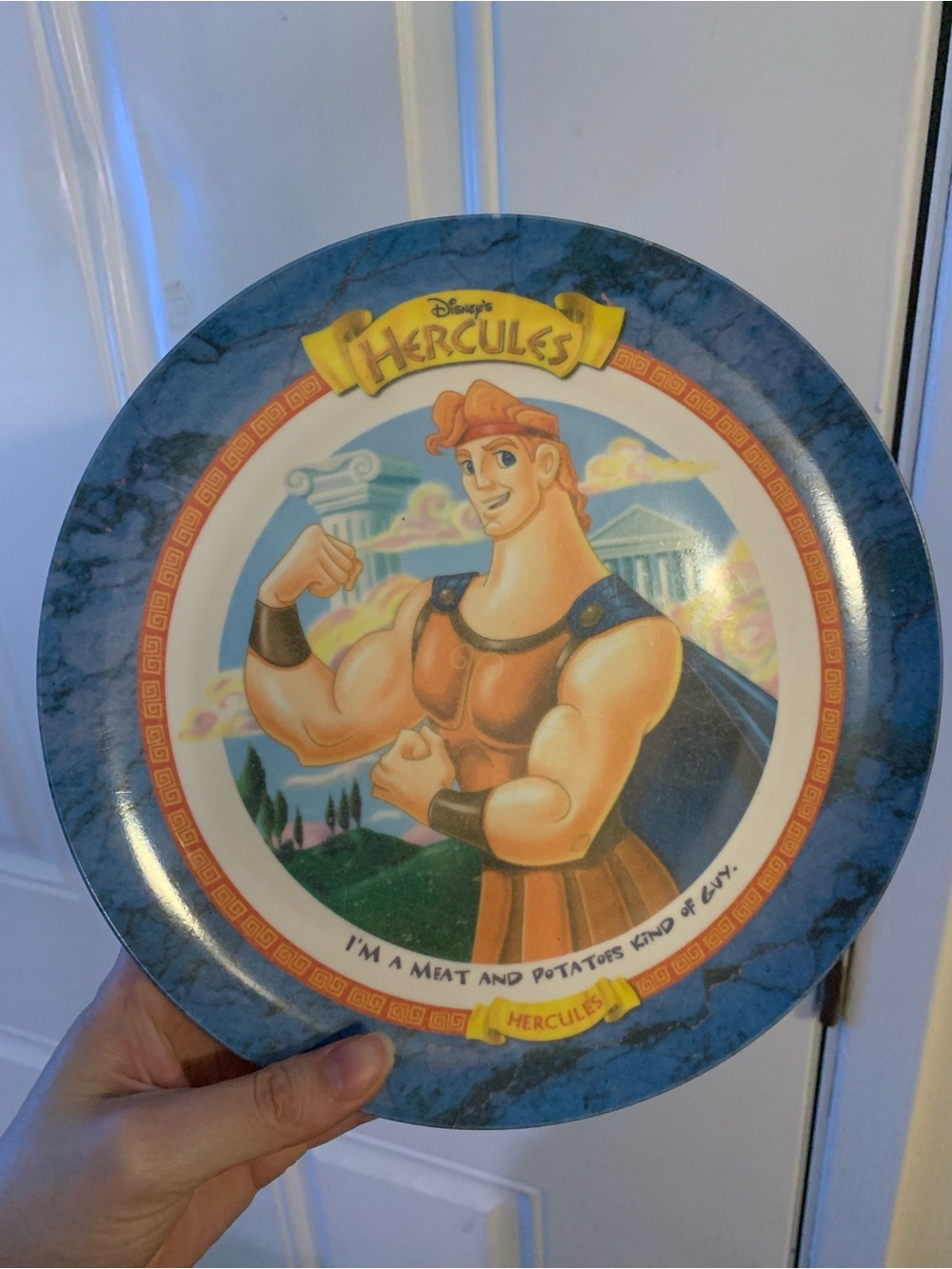 Vintage 1997 Disney McDonalds Hercules 9.5" Collectors Melamine Plate